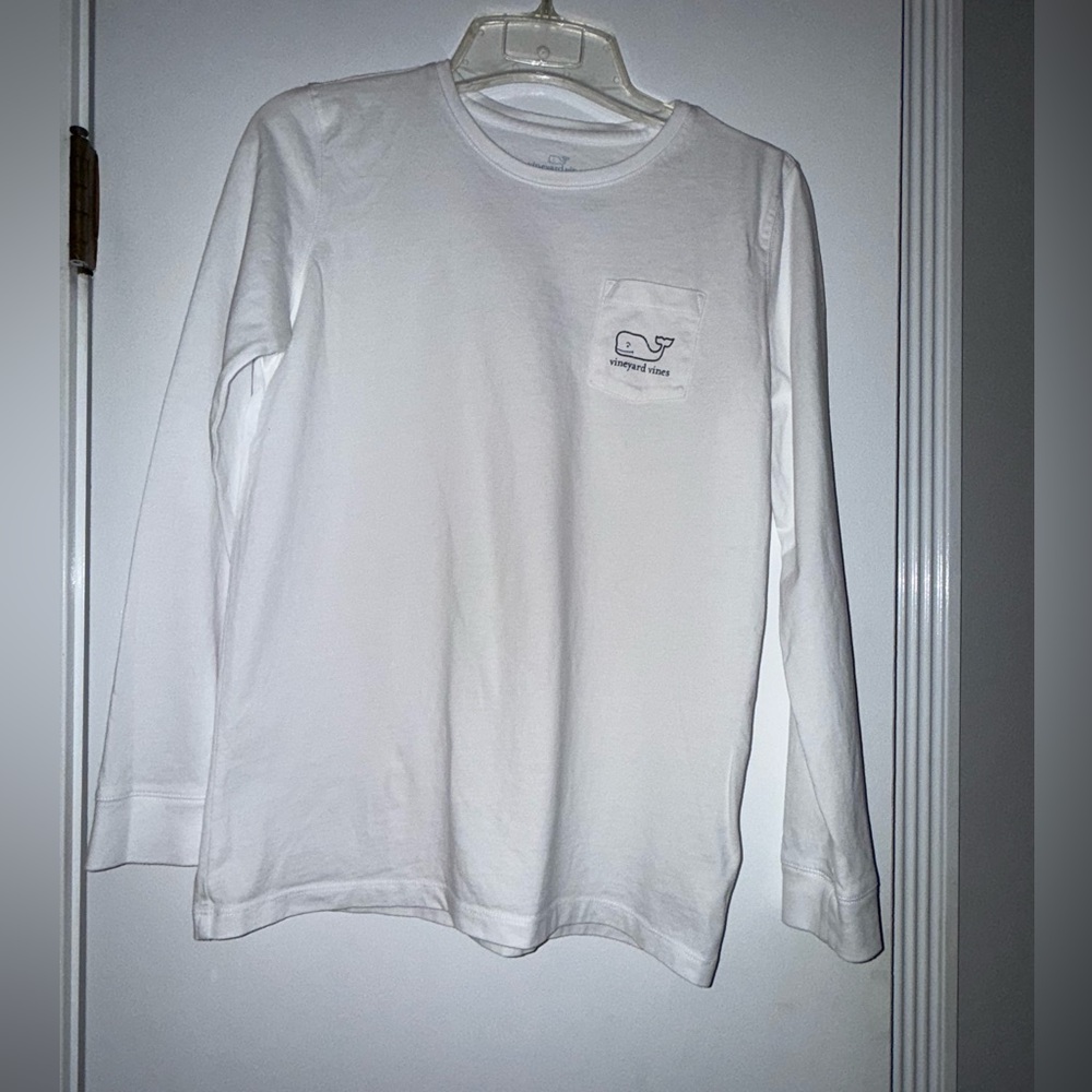 Vineyard Vines Kids Classic White Long Sleeve Tee